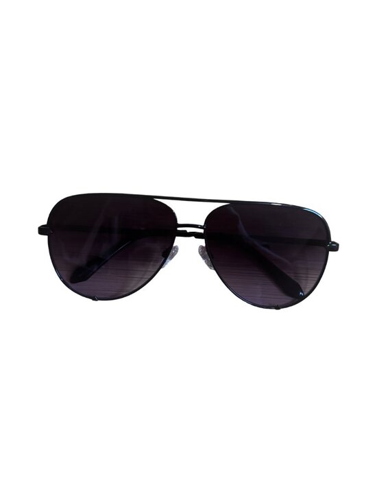 Quay Black Aviator Sunglasses Purple Gradient Lens UV Protection Stylish main image 4